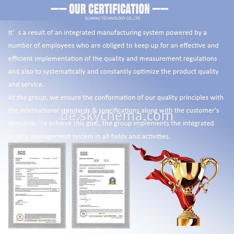 Unsere Zertifizierung 1 Our Certification 1